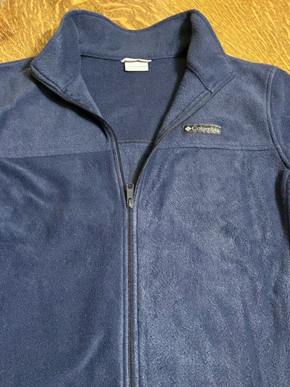 Columbia Jacket Mens Large Blue Full Zip Fleece Interchange Outdoors Hiking